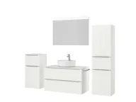 Atlas Ensemble sous vasque avec miroir et colonnes 5