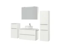 Atlas Ensemble sous vasque avec miroir et colonnes 5