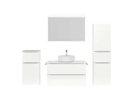 Atlas Ensemble sous vasque avec miroir et colonnes 1