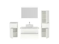 Atlas Ensemble sous vasque avec miroir et colonnes 2