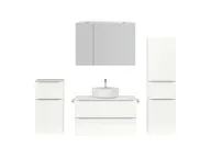 Atlas Ensemble sous vasque avec miroir et colonnes 1