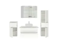 Atlas Ensemble sous vasque avec miroir et colonnes 2