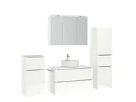 Atlas Ensemble sous vasque avec miroir et colonnes 3