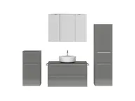 Atlas Ensemble sous vasque avec miroir et colonnes 1