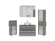 Atlas Ensemble sous vasque avec miroir et colonnes 2