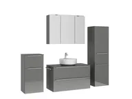 Atlas Ensemble sous vasque avec miroir et colonnes 3