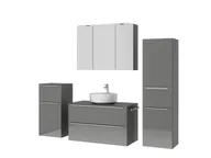 Atlas Ensemble sous vasque avec miroir et colonnes 5