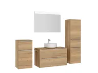 Atlas Ensemble sous vasque avec miroir et colonnes 3