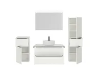 Atlas Ensemble sous vasque avec miroir et colonnes 2