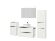 Atlas Ensemble sous vasque avec miroir et colonnes 5