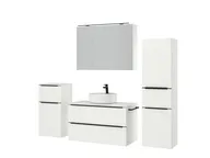 Atlas Ensemble sous vasque avec miroir et colonnes 5