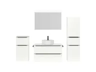 Atlas Ensemble sous vasque avec miroir et colonnes 1