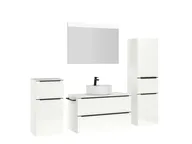 Atlas Ensemble sous vasque avec miroir et colonnes 3