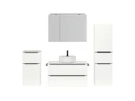 Atlas Ensemble sous vasque avec miroir et colonnes 1