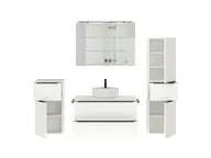 Atlas Ensemble sous vasque avec miroir et colonnes 2