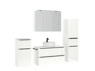 Atlas Ensemble sous vasque avec miroir et colonnes 3