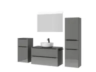 Atlas Ensemble sous vasque avec miroir et colonnes 5