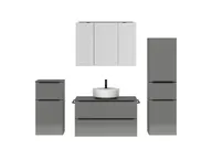 Atlas Ensemble sous vasque avec miroir et colonnes 1