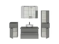 Atlas Ensemble sous vasque avec miroir et colonnes 2