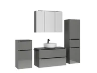 Atlas Ensemble sous vasque avec miroir et colonnes 3