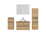 Atlas Ensemble sous vasque avec miroir et colonnes 1