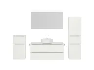 Atlas Ensemble sous vasque avec miroir et colonnes 1