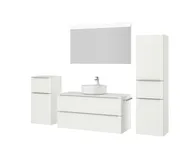 Atlas Ensemble sous vasque avec miroir et colonnes 5