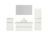 Atlas Ensemble sous vasque avec miroir et colonnes 1