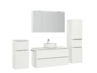 Atlas Ensemble sous vasque avec miroir et colonnes 3