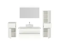 Atlas Ensemble sous vasque avec miroir et colonnes 2