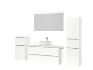 Atlas Ensemble sous vasque avec miroir et colonnes 5