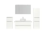 Atlas Ensemble sous vasque avec miroir et colonnes 1