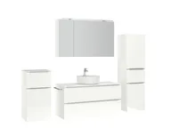 Atlas Ensemble sous vasque avec miroir et colonnes 3