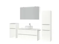 Atlas Ensemble sous vasque avec miroir et colonnes 5