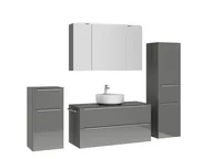 Atlas Ensemble sous vasque avec miroir et colonnes 3