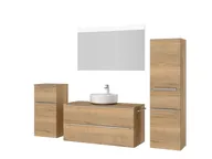 Atlas Ensemble sous vasque avec miroir et colonnes 5