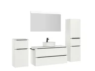 Atlas Ensemble sous vasque avec miroir et colonnes 3