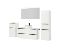 Atlas Ensemble sous vasque avec miroir et colonnes 5