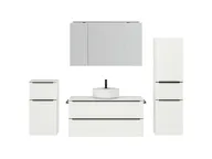 Atlas Ensemble sous vasque avec miroir et colonnes 1