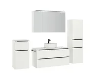 Atlas Ensemble sous vasque avec miroir et colonnes 3