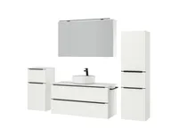 Atlas Ensemble sous vasque avec miroir et colonnes 5