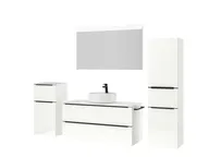 Atlas Ensemble sous vasque avec miroir et colonnes 5