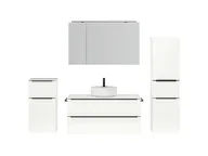 Atlas Ensemble sous vasque avec miroir et colonnes 1