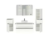 Atlas Ensemble sous vasque avec miroir et colonnes 2