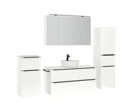 Atlas Ensemble sous vasque avec miroir et colonnes 3