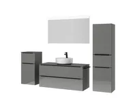 Atlas Ensemble sous vasque avec miroir et colonnes 5