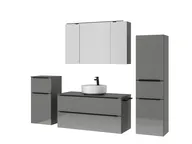 Atlas Ensemble sous vasque avec miroir et colonnes 5