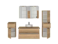 Atlas Ensemble sous vasque avec miroir et colonnes 2