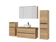 Atlas Ensemble sous vasque avec miroir et colonnes 5