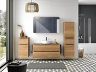 Atlas Ensemble sous vasque avec miroir et colonnes 0